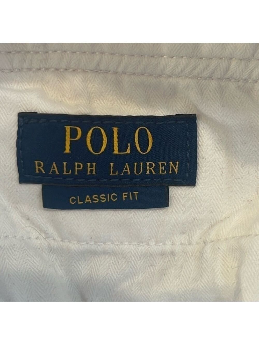 Polo Ralph Lauren Classic Cargo Shorts Khakis White/Relaxed Fit Size 31 - Picture 16 of 16